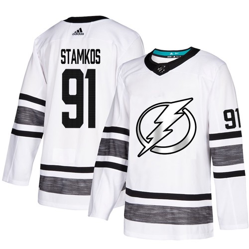 Tampa Bay Lightning Trikot #91 Steven Stamkos Weiß 2019 All-Star NHL